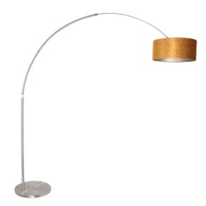 steinhauer-vloerlamp-sparkledlight-staal-metaalstof-booglamp-e27-8126st-0