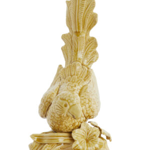 light&livingornamentbirdokergeelkeramiek-21,5x17x35cm-076