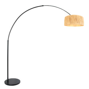 steinhauer-vloerlamp-silva-naturelzwart-bamboemetaal-booglamp-e27-4562zw-1
