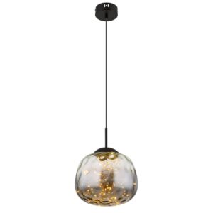 globo-hanglamp-firefly-zwart-glas-o30cm-led-15642-0