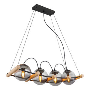 globo-hanglamp-leona-zwart-glassmokeglas-groteeettafellamp-e27-15883-4h-0