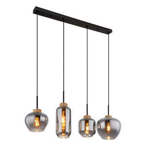 globo-hanglamp-matt-zwart-glassmokeglas-groteeettafellamp-e27-15549-4h-0