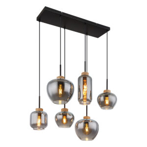 globo-hanglamp-matt-zwart-glassmokeglas-groteeettafellamp-e27-15549-6h-0