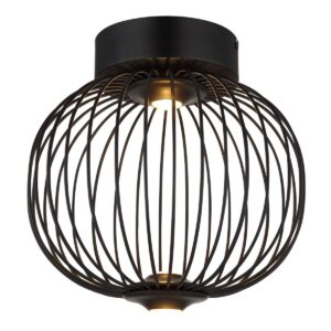 globo-plafonniere-galway-zwart-metaal-o30cm-led-15652d-0