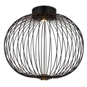 globo-plafonniere-galway-zwart-metaal-o50cm-led-15652d1-0
