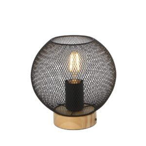 globo-tafellamp-pablo-zwart-hout-o20cm-e27-15663t-0