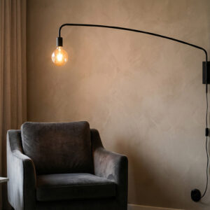 steinhauer-wandlamp-sparkledlight-zwart-metaal-e27-1481zw-212