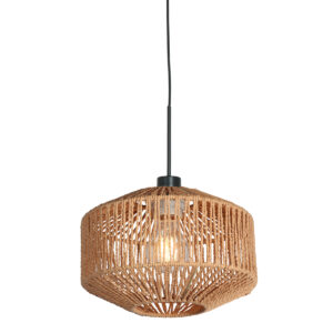 hanglamp-naturel-sparkledlight-metaaltouw-o23cm-e27-4481zw-steinhauer-0
