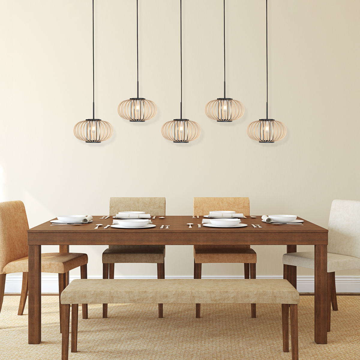 hanglamp-naturelzwart-silva-bamboemetaal-groteeettafellamp-e27-4529zw-mexlite-2