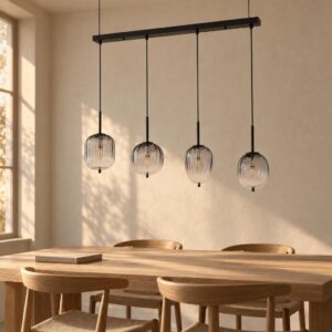 hanglamp-zwart-attila-glassmokeglas-groteeettafellamp-e14-15215-4-globo-1
