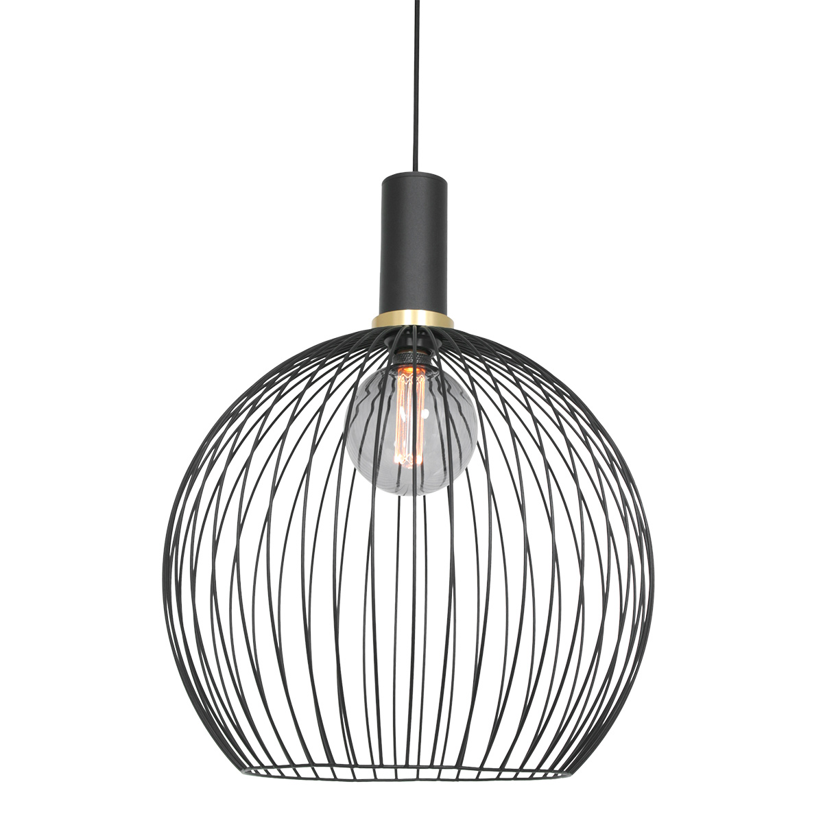 hanglamp-zwart-aureole-kunststofmetaal-o42cm-e27-3068zw-mexlite-0