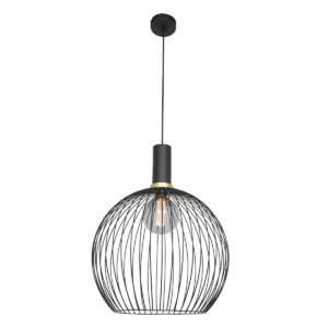 hanglamp-zwart-aureole-kunststofmetaal-o42cm-e27-3068zw-mexlite-1