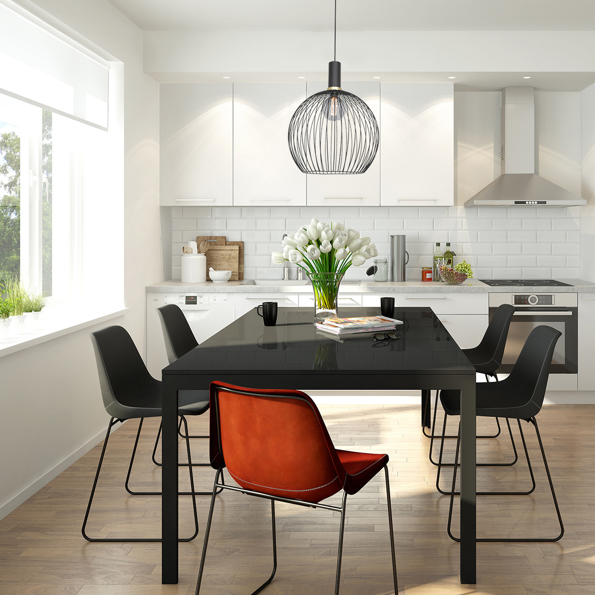 hanglamp-zwart-aureole-kunststofmetaal-o42cm-e27-3068zw-mexlite-2
