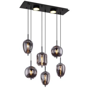 hanglamp-zwart-blacky-glas-groteeettafellamp-e14-15345-6l-globo-0