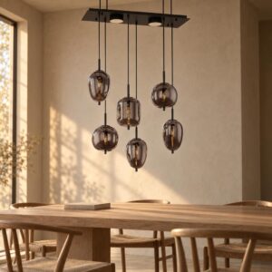 hanglamp-zwart-blacky-glas-groteeettafellamp-e14-15345-6l-globo-1