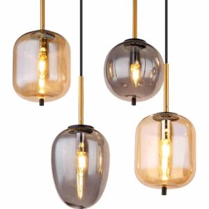 hanglamp-zwart-blacky-glas-groteeettafellamp-e14-15345-8a-globo-2