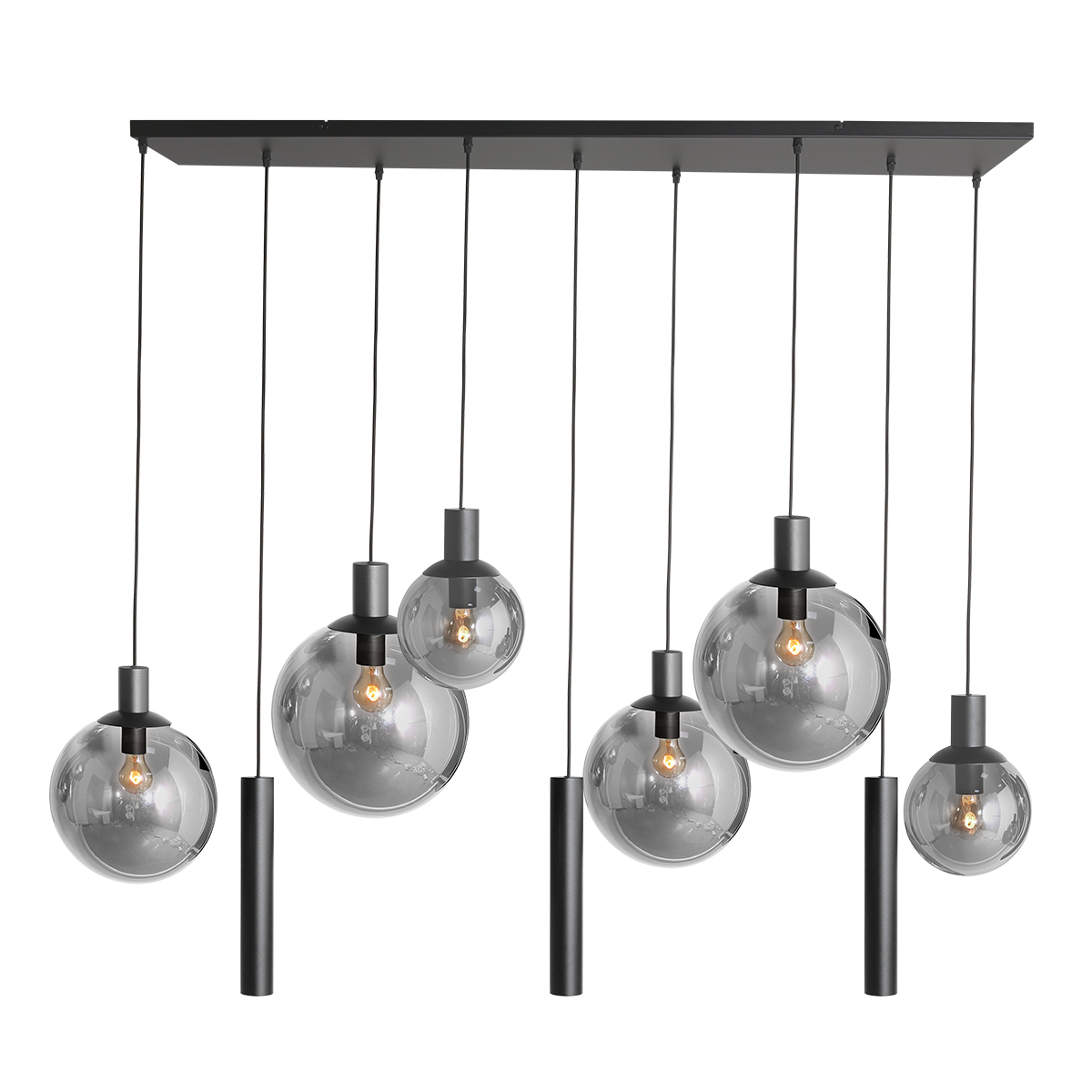 hanglamp-zwart-bollique-elektronicaglasmetaal-designlamp-e27_gu10-3798zw-steinhauer-1