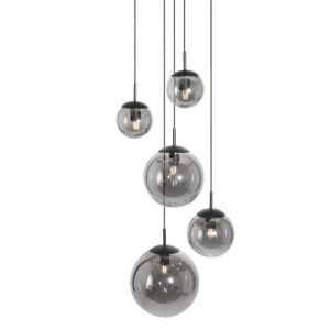 hanglamp-zwart-bollique-elektronicaglasmetaal-o60cm-e27-2730zw-steinhauer-0
