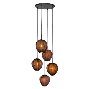 hanglamp-zwart-haloswap-metaaltextiel-o40cm-e27-4282zw-mexlite-0