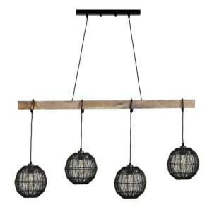 hanglamp-zwart-hermiii-houtmetaal-groteeettafellamp-e27-14994-4h-globo-0