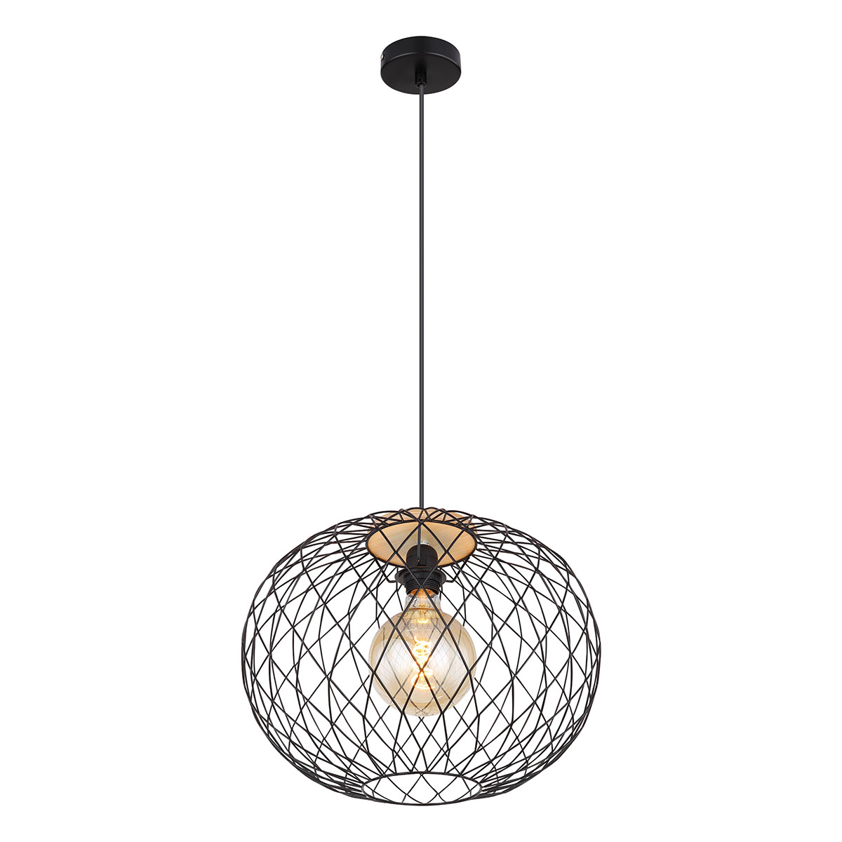 hanglamp-zwart-lacky-metaal-o40cm-e27-54039h-globo-0