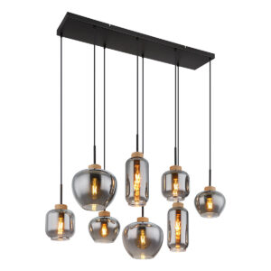 hanglamp-zwart-matt-glassmokeglas-groteeettafellamp-e27-15549-8h-globo-0