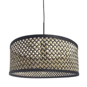 hanglamp-zwart-sparkledlight-bamboemetaal-o50cm-e27-3753zw-steinhauer-0