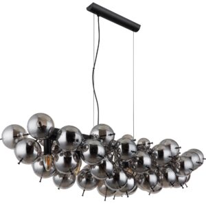 hanglamp-zwart-udo-glas-groteeettafellamp-e14-15633h1s-globo-1