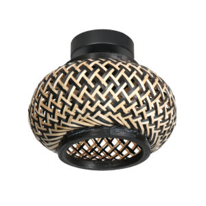 plafonniere-naturelzwart-bloeba-bamboemetaal-o23cm-e27-4501zw-steinhauer-1