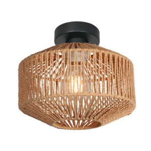 plafonniere-naturelzwart-bloeba-metaaltouw-o23cm-e27-4503zw-steinhauer-0