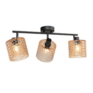 spot-amberkleurigzwart-ocre-glasmetaal-kleurglas-lamp-e14-4225zw-mexlite-0