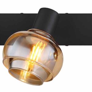spot-zwart-tokki-glasmetaal-kleurglas-lamp-e14-54309-3b-globo-2