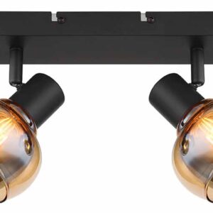 spot-zwart-tokki-glasmetaal-kleurglas-lamp-e14-54309-4b-globo-1
