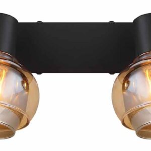 spot-zwart-tokki-glasmetaal-kleurglas-lamp-e14-54309-4b-globo-2