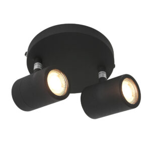 spot-zwart-upround-kunststofmetaal-o24cm-gu10-2487zw-mexlite-0
