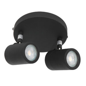 spot-zwart-upround-kunststofmetaal-o24cm-gu10-2487zw-mexlite-1