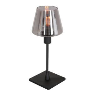 tafellamp-zwart-ancilla-glasmetaal-o14cm-e14-3102zw-steinhauer-0