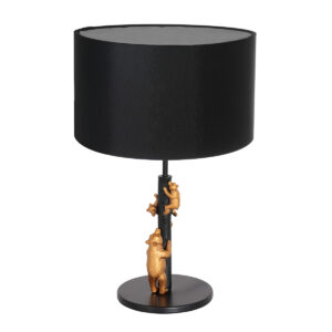 tafellamp-zwart-animaux-linnenmetaaltextiel-o17cm-e27-7203zw-annelighting-0