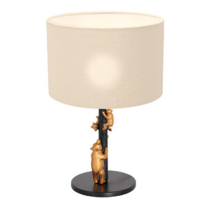 tafellamp-zwart-animaux-linnenmetaaltextiel-o17cm-e27-8232zw-annelighting-0