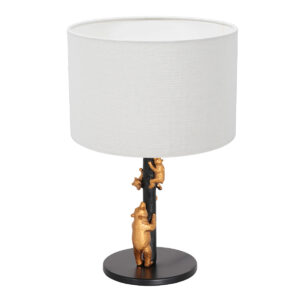 tafellamp-zwart-animaux-linnenmetaaltextiel-o17cm-e27-8232zw-annelighting-1