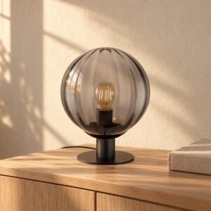tafellamp-zwart-dallerta-glassmokeglas-o23cm-e27-15216t-globo-1