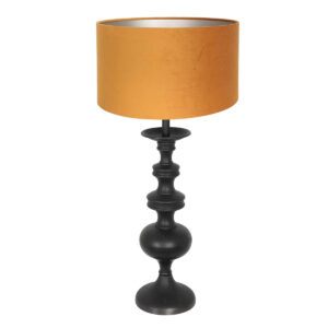 tafellamp-zwart-lyons-houttextiel-o40cm-e27-3484zw-annelighting-0