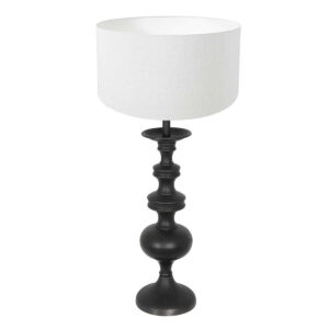 tafellamp-zwart-lyons-houttextiel-o40cm-e27-3485zw-annelighting-0