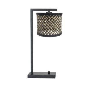 tafellamp-zwart-stang-bamboemetaal-schemerlamp-e27-3715zw-steinhauer-0