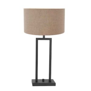 tafellamp-zwart-stang-metaaltextiel-o30cm-e27-8210zw-steinhauer-0