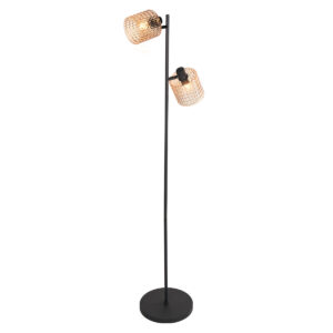 vloerlamp-amberkleurigzwart-ocre-glasmetaal-kleurglas-lamp-e14-4228zw-mexlite-0