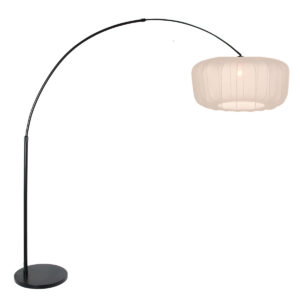 vloerlamp-beigezwart-sparkledlight-metaaltextiel-o45cm-e27-4564zw-steinhauer-0