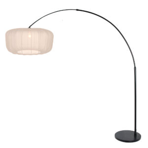 vloerlamp-beigezwart-sparkledlight-metaaltextiel-o45cm-e27-4564zw-steinhauer-1
