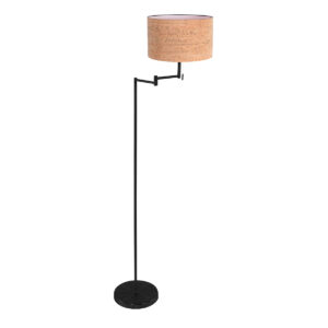 vloerlamp-naturelzwart-bella-metaaltextiel-leeslamp-e27-4362zw-mexlite-0