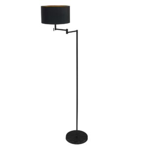 vloerlamp-zwart-bella-metaaltextiel-o45cm-e27-3892zw-mexlite-1